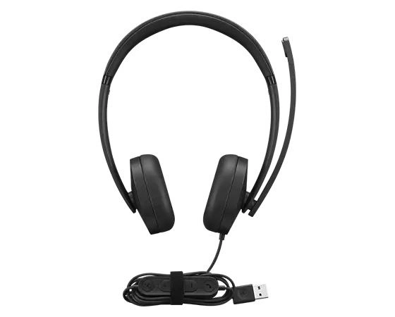 Lenovo 4XD1P83425 auricular y casco Auriculares Alámbrico Diadema Llamadas/Música USB tipo A Negro