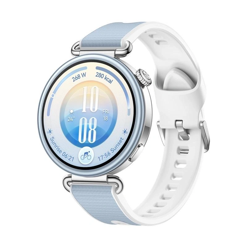 Huawei WATCH GT 7 41mm 3,35 cm (1.32") AMOLED Digital 466 x 466 Pixeles Pantalla táctil Azul, Plata Wifi GPS (satélite)