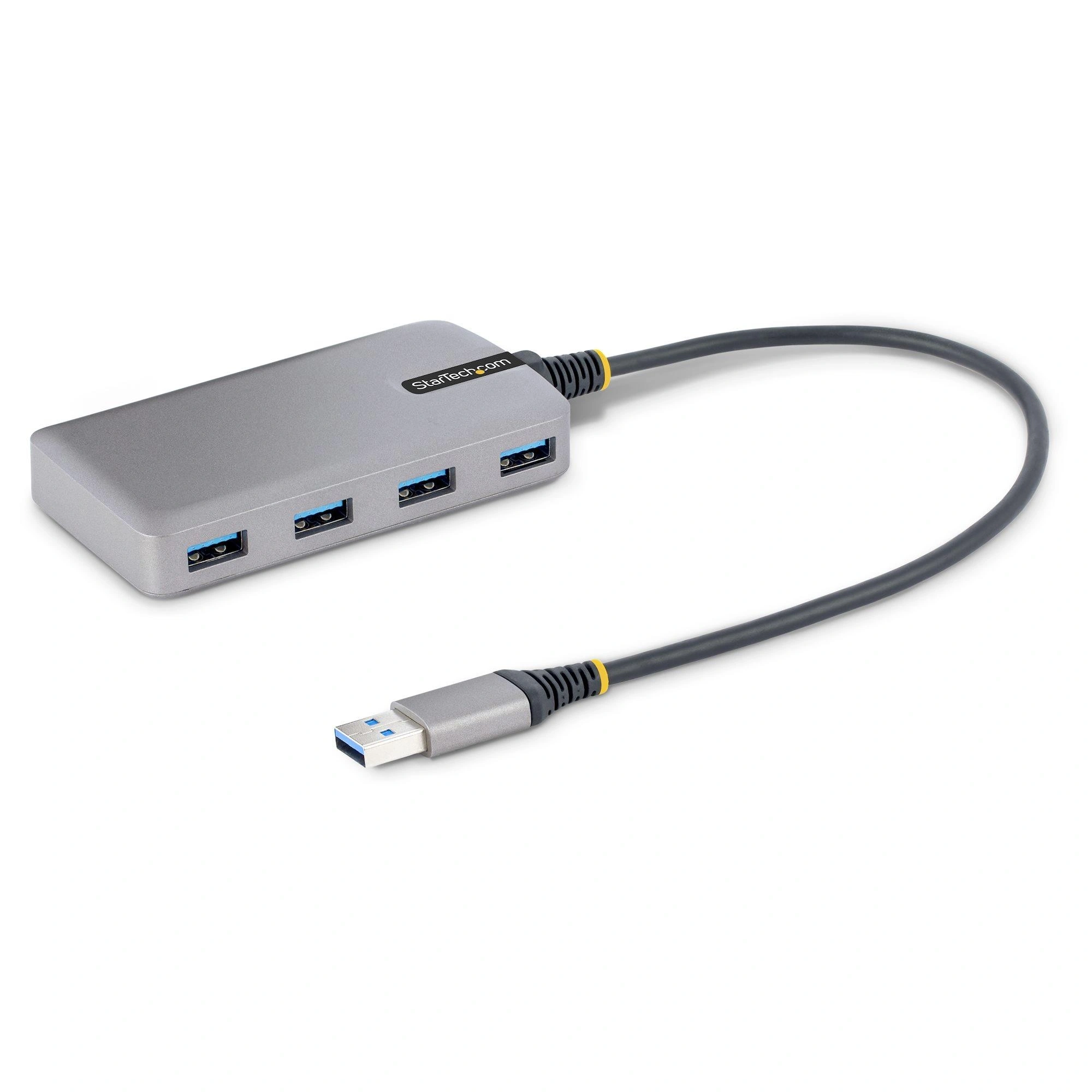 StarTech.com Hub USB de 4 Puertos - USB 3.0 de 5Gbps - Alimentado por el Bus - Concentrador de 4 Puertos USB-A con Alimentación Opcional - Ladrón
