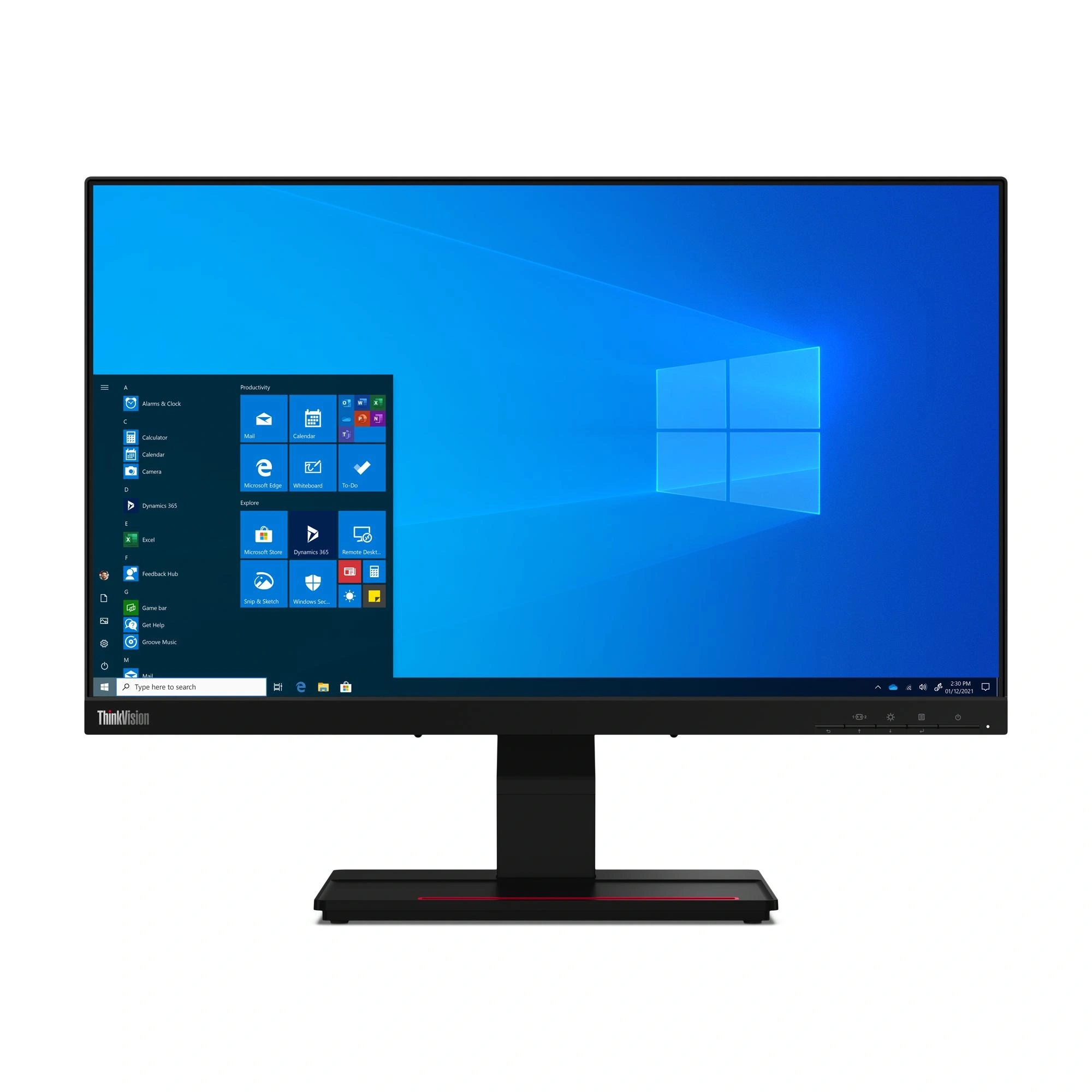 Lenovo ThinkVision T24t-20 LED display 60,5 cm (23.8") 1920 x 1080 Pixeles Full HD Pantalla táctil Capacitiva Negro