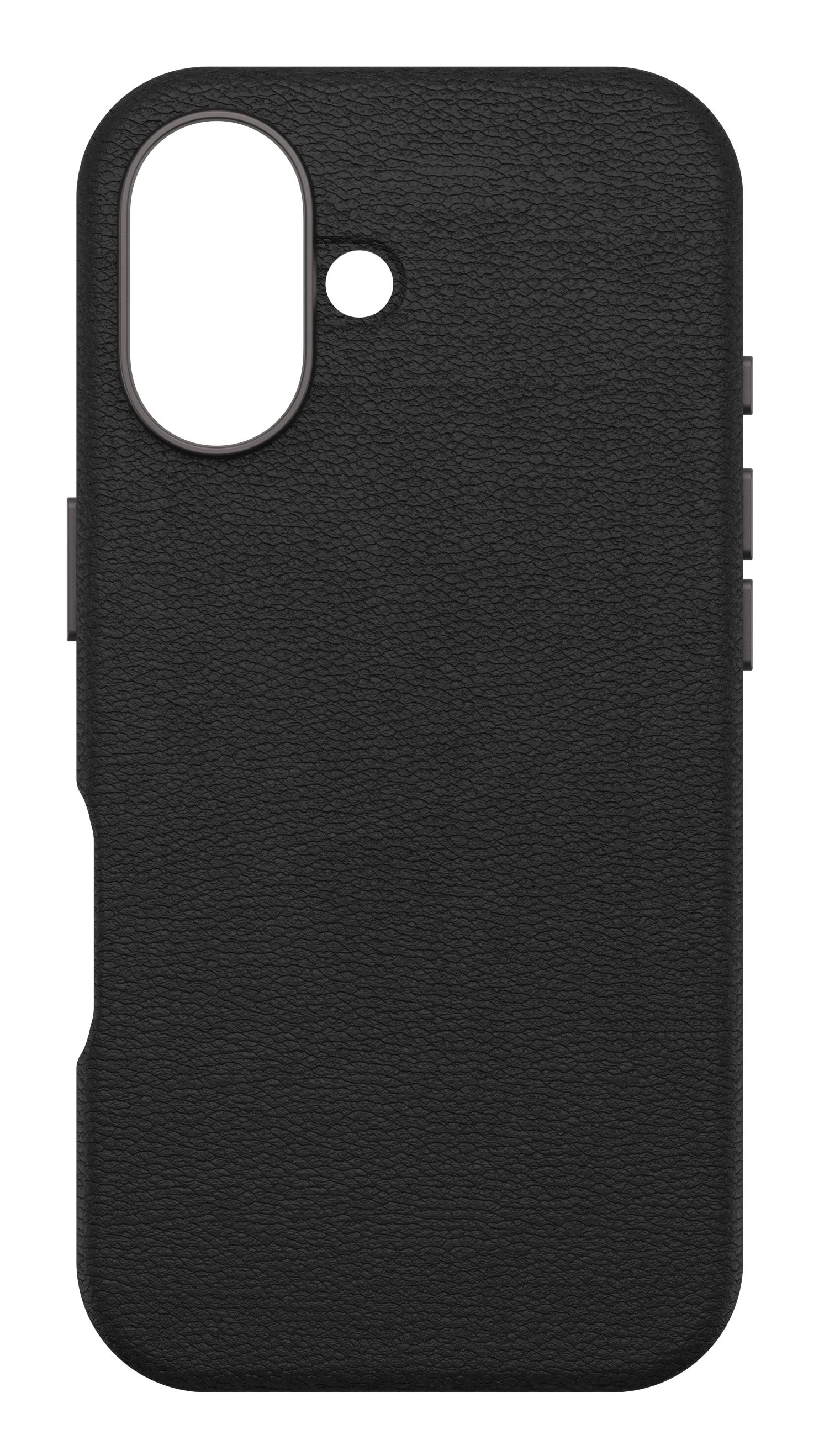 OtterBox Symmetry Series Cactus Leather para MagSafe para iPhone 16, Noir Ash