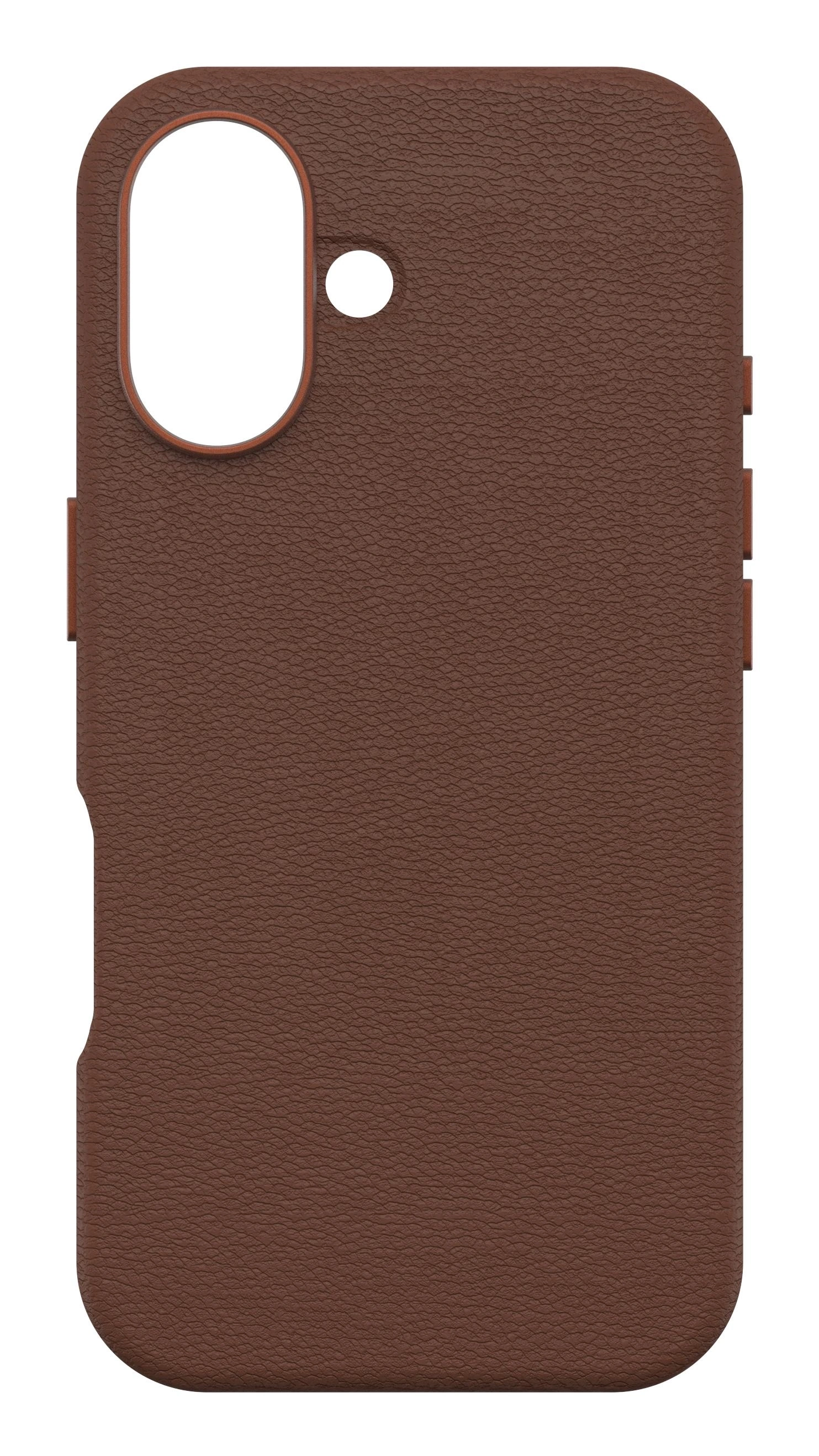 OtterBox Symmetry Series Cactus Leather para MagSafe para iPhone 16, Rich Adobe