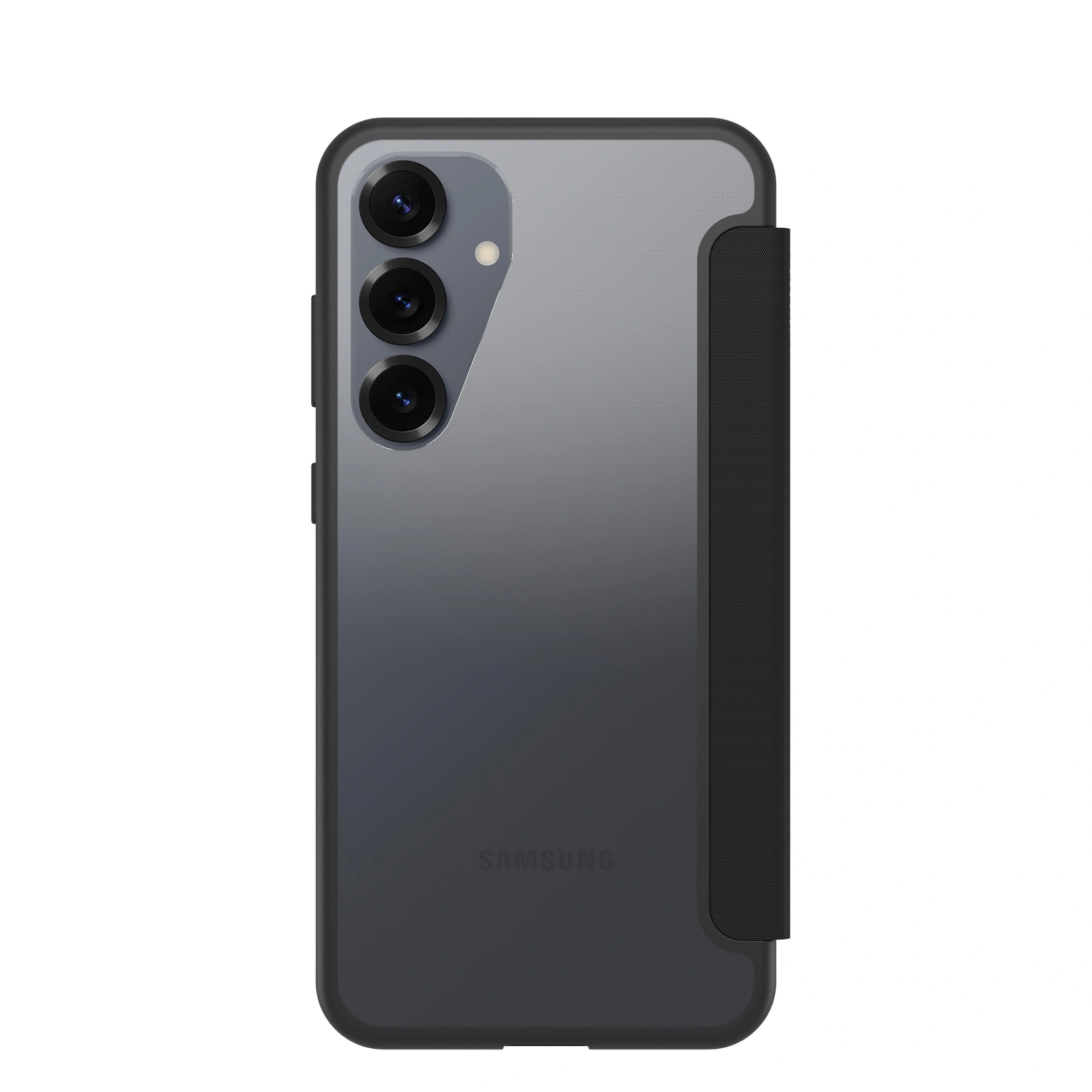 OtterBox React Folio Series para Samsung Galaxy S25+, transparente/negro