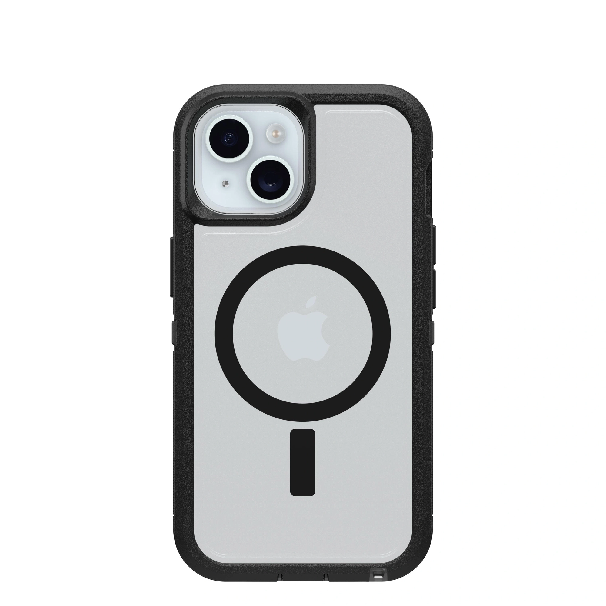 OtterBox Defender XT Clear para MagSafe Series para Apple iPhone 16e/15/14/13, transparente/negro