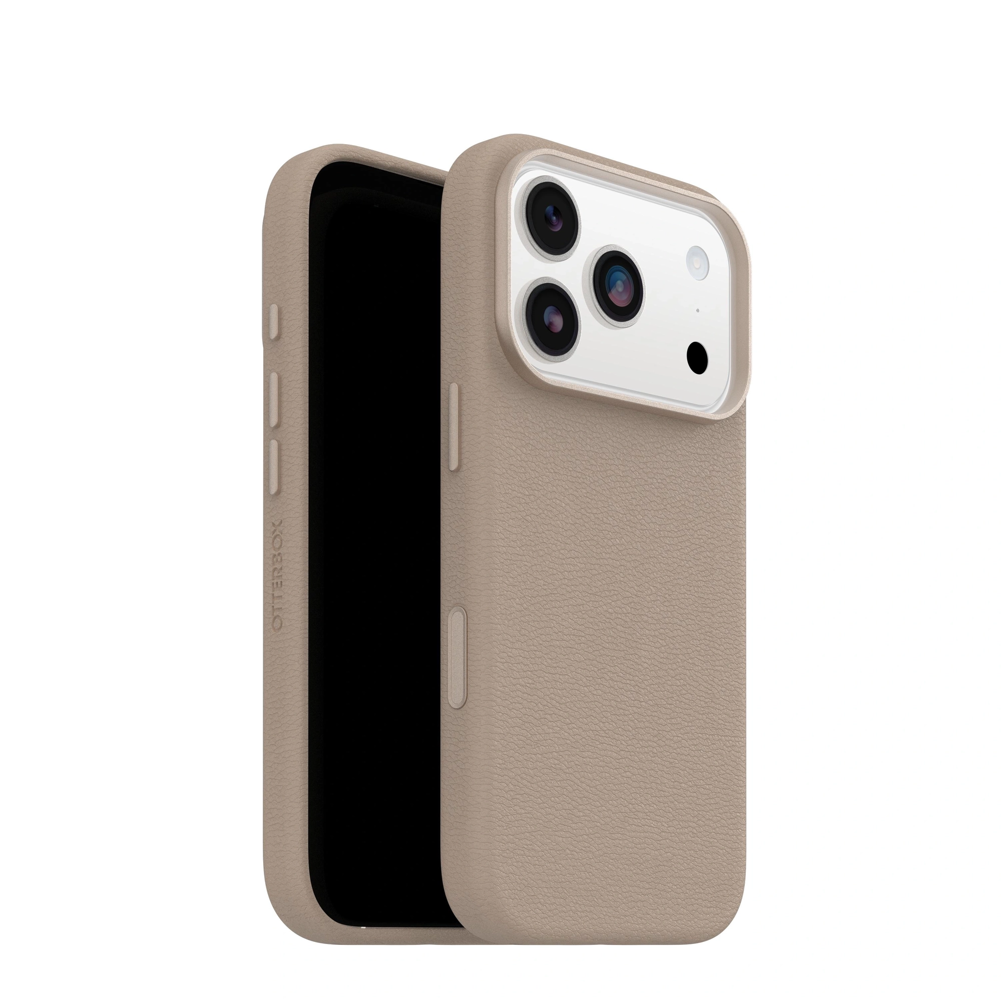 OtterBox Symmetry Cactus Leather Series para Apple iPhone 17 Pro, Cottonwood Glen