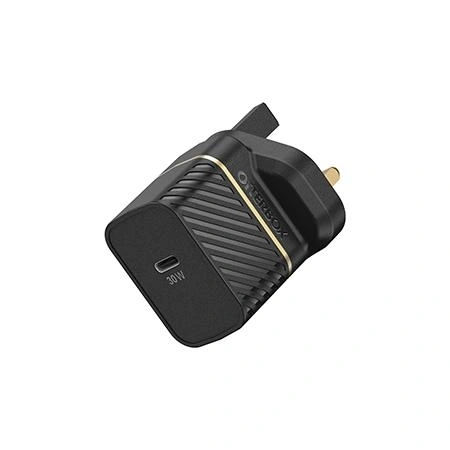 OtterBox UK Wall Charger 30W GaN - 1X USB-C 30W USB-PD, negro