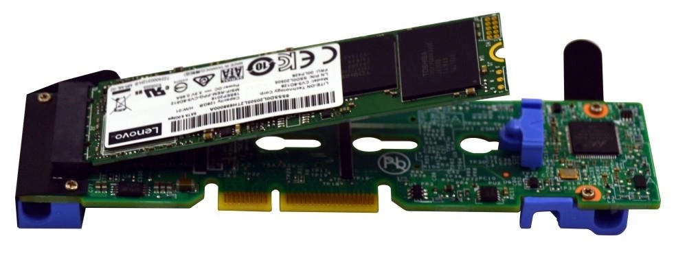 Lenovo 7Y37A01093 tarjeta y adaptador de interfaz Interno M.2 - Accesorio (M.2, M.2, 0, 1, JBOD, Negro, Azul, Verde) – imagen 2