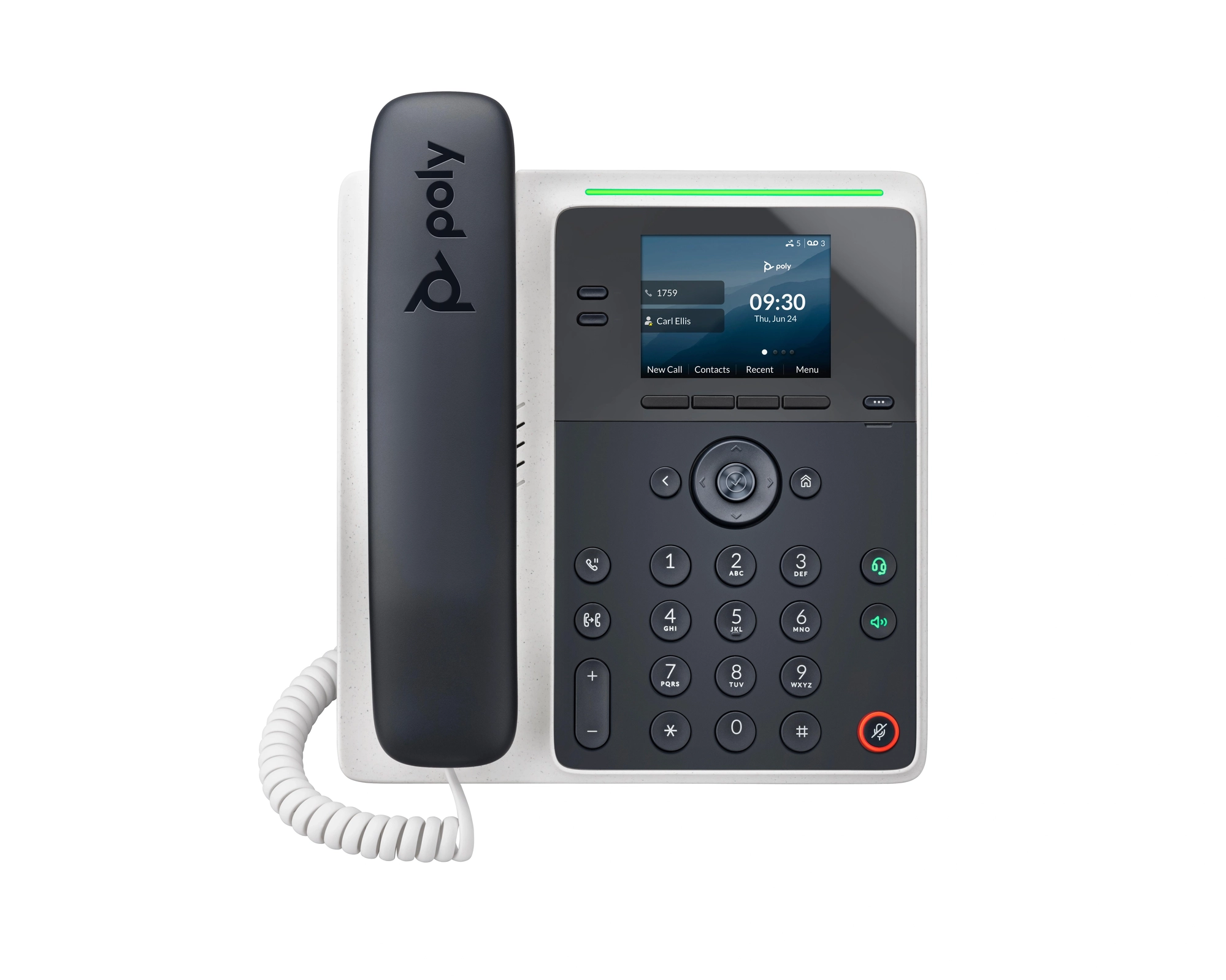 HP Poly Teléfono IP Poly Edge E100 y habilitado para alimentación a través de Ethernet (PoE)