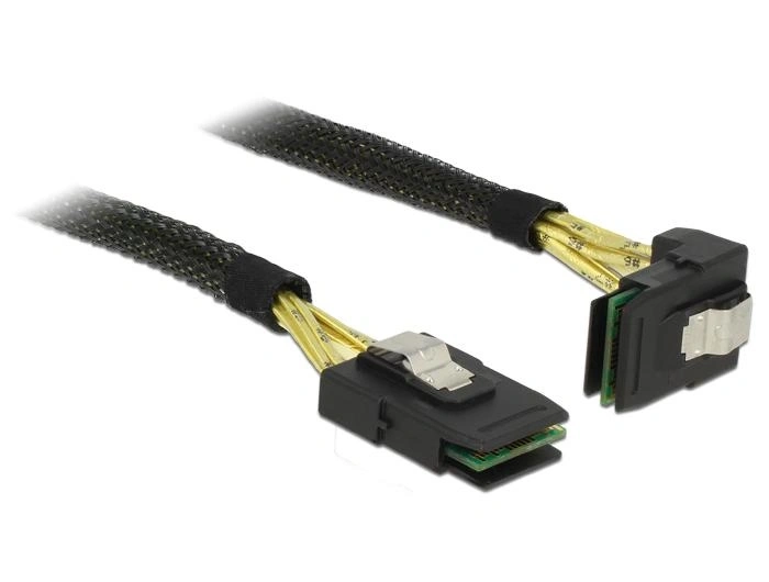 DeLOCK 0.5m, 2xMini SAS SFF-8087 0,5 m Negro