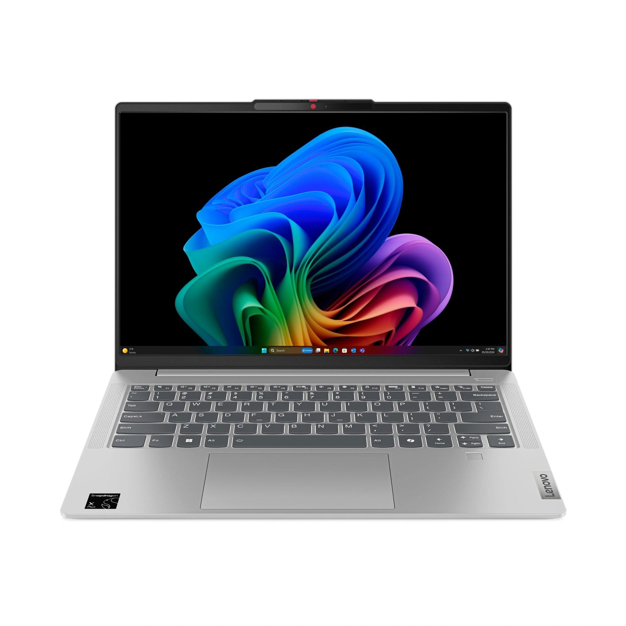 Lenovo IdeaPad Slim 5 14Q8X9 Copilot+ PC Qualcomm Snapdragon X1P-42-100 Portátil 35,6 cm (14") WUXGA 16 GB LPDDR5x-SDRAM 1 TB SSD Wi-Fi 7 (802.11be) Windows 11 Home Español Gris