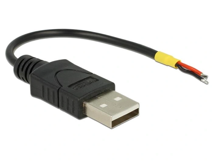 DeLOCK 85250 cable USB USB 2.0 0,1 m USB A Negro