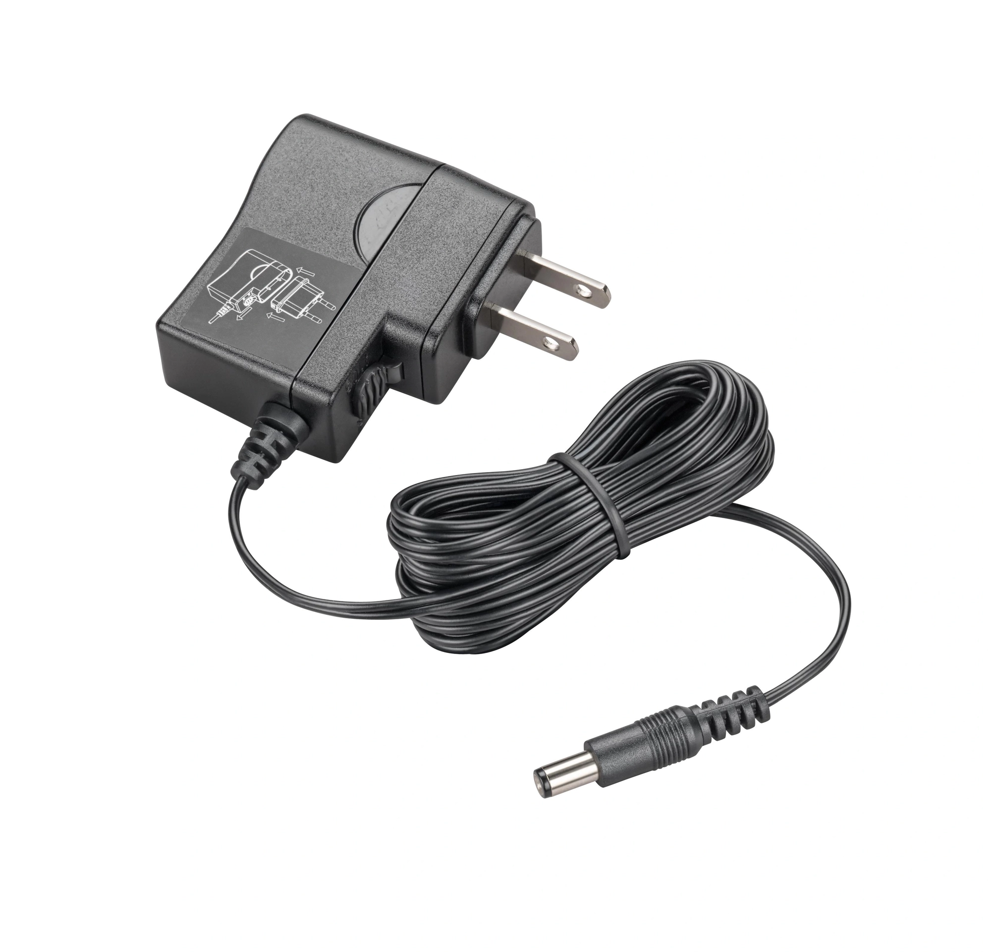 HP Poly Fuente de alimentación de CA universal Poly Savi Office con enchufe recto -9 V 500 mA