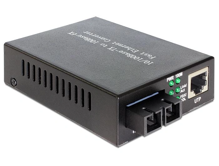 DeLOCK 86215 convertidor de medio 100 Mbit/s 1310 nm Monomodo Negro