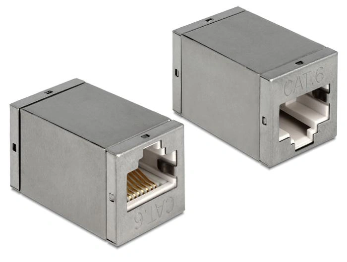 DeLOCK 86250 cambiador de género para cable RJ45 Gris