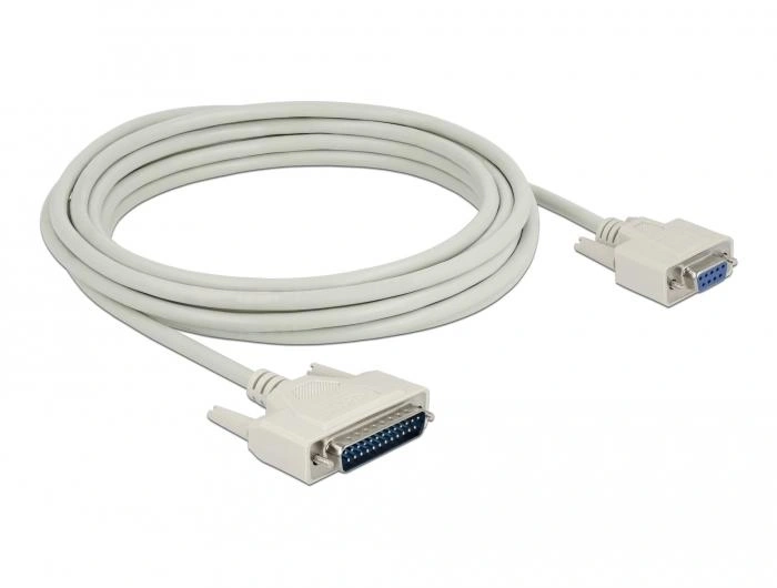 DeLOCK Cable serie D-Sub 25 macho a D-Sub 9 hembra 5 m