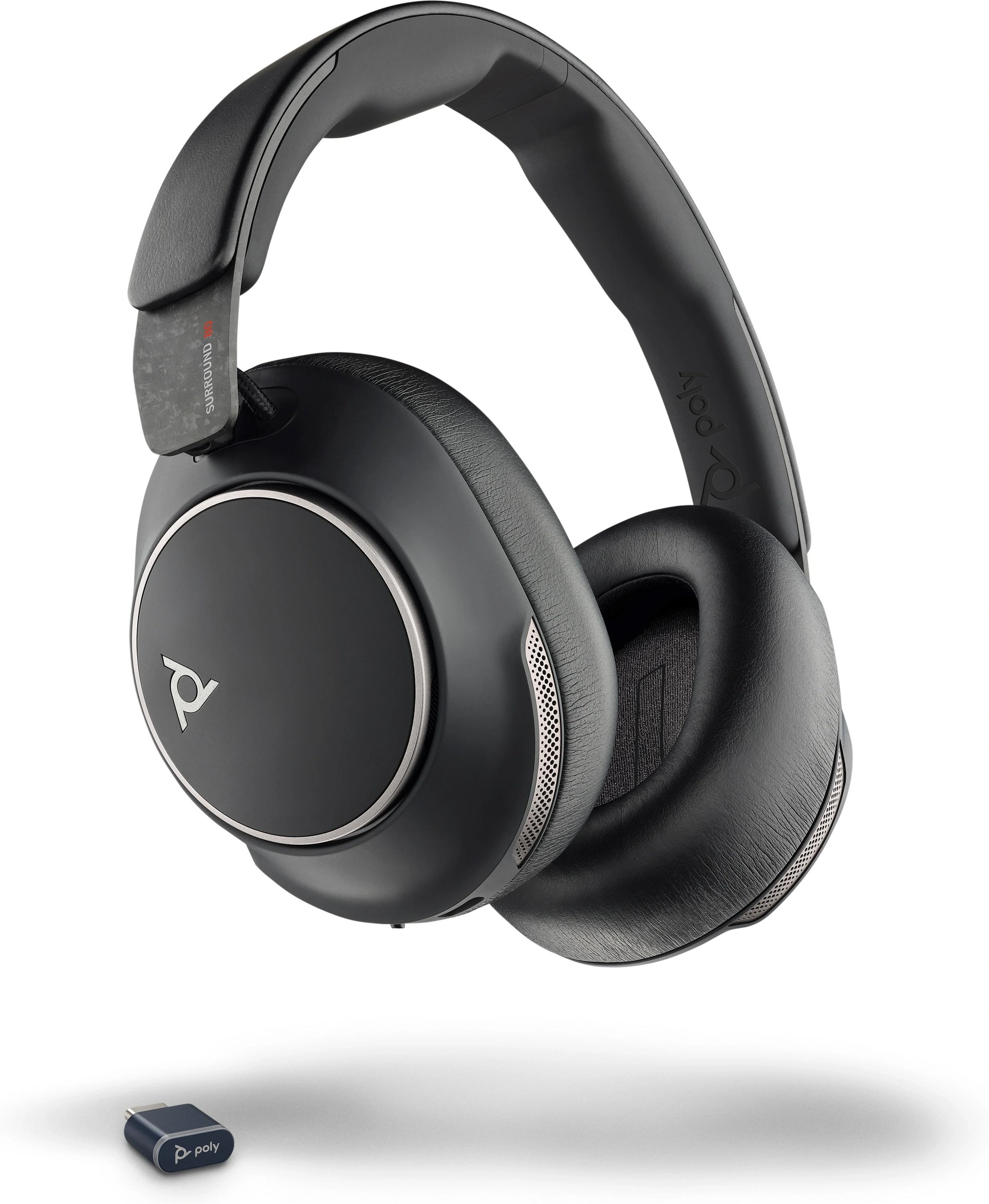 POLY Auriculares Voyager Surround 80 UC USB-C + Adaptador USB-C/A