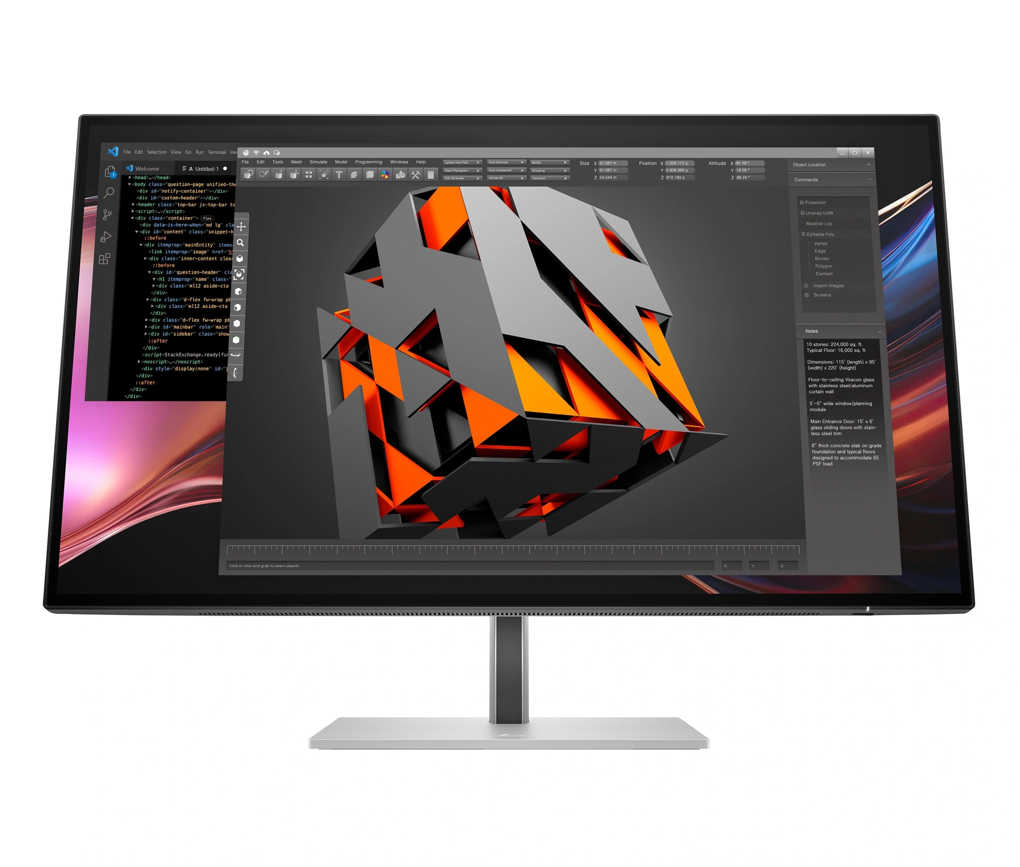 HP Series 7 Pro Monitor de alta definición cuádruple Thunderbolt 4 Pro de la serie 7 de 27 pulgadas: 727pu