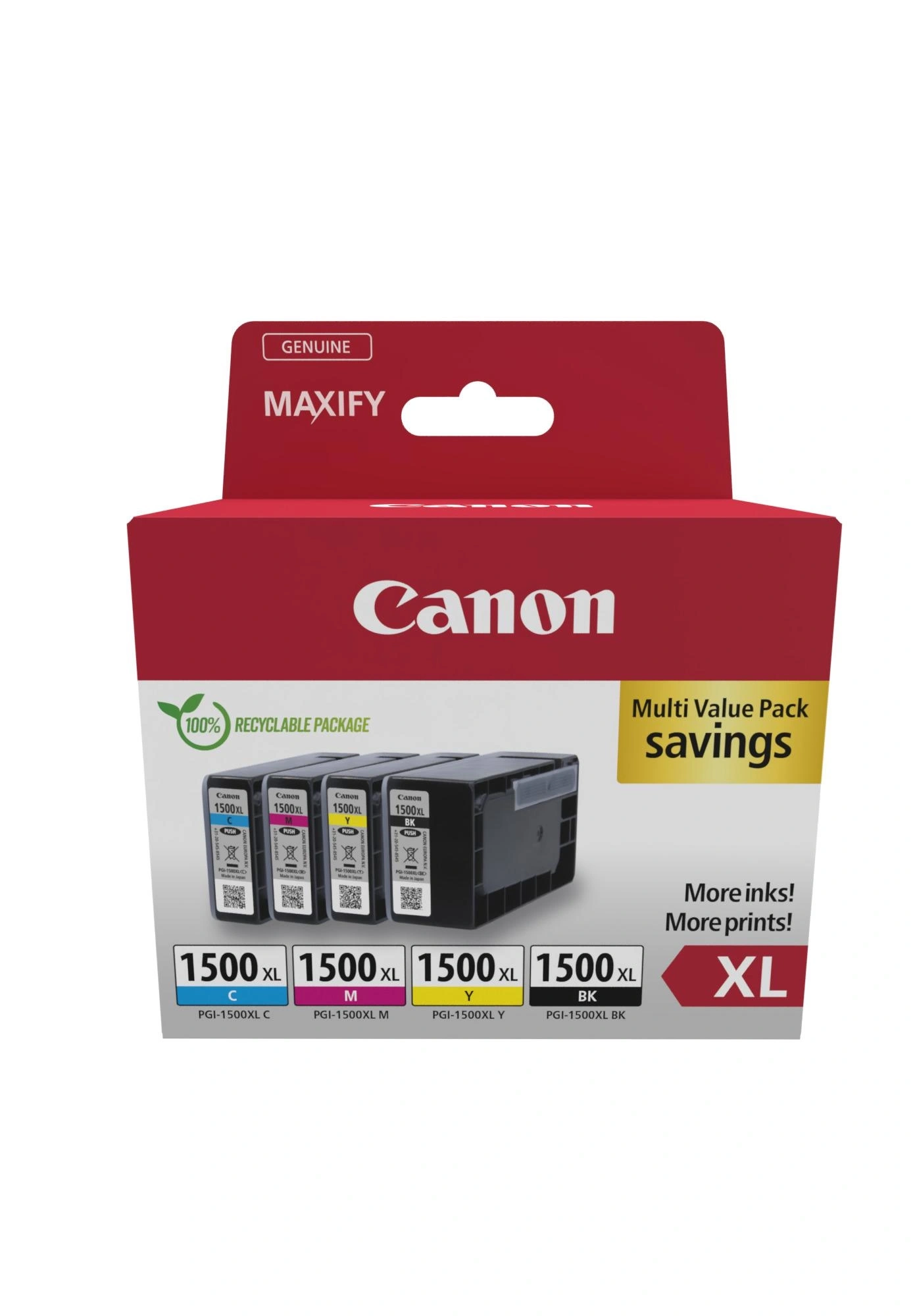 Canon 9182B010 cartucho de tinta 4 pieza(s) Original Alto rendimiento (XL) Negro, Cian, Magenta, Amarillo – imagen 4