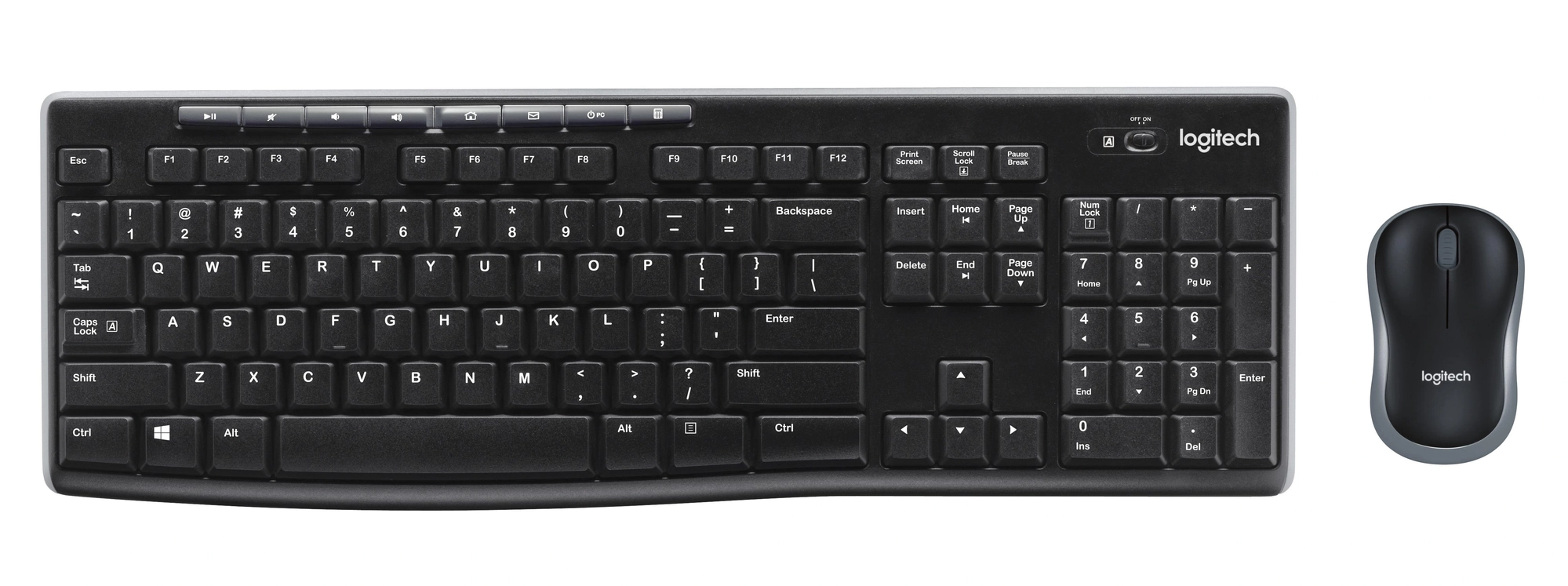 Logitech Teclado Y Ratón Inalámbricos Mk270 Inglés – imagen 2