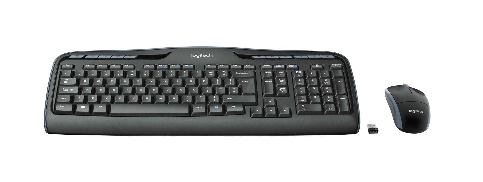 Logitech Wireless Combo MK330 teclado Ratón incluido Oficina USB QWERTZ Alemán Negro