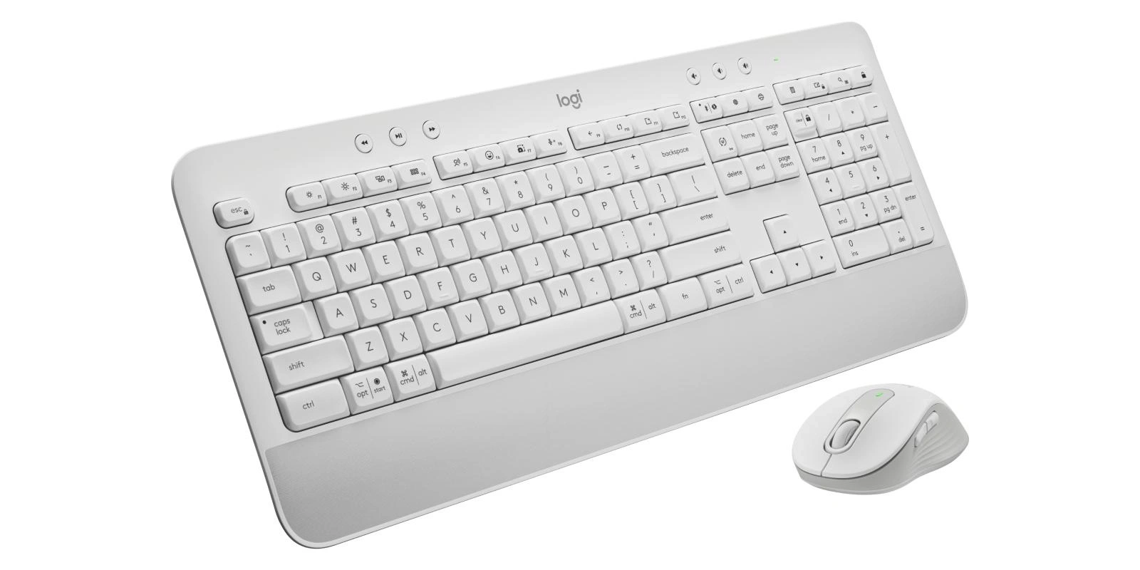 Logitech 920-011032 teclado Ratón incluido Oficina Bluetooth QWERTY Internacional de EE.UU. Blanco