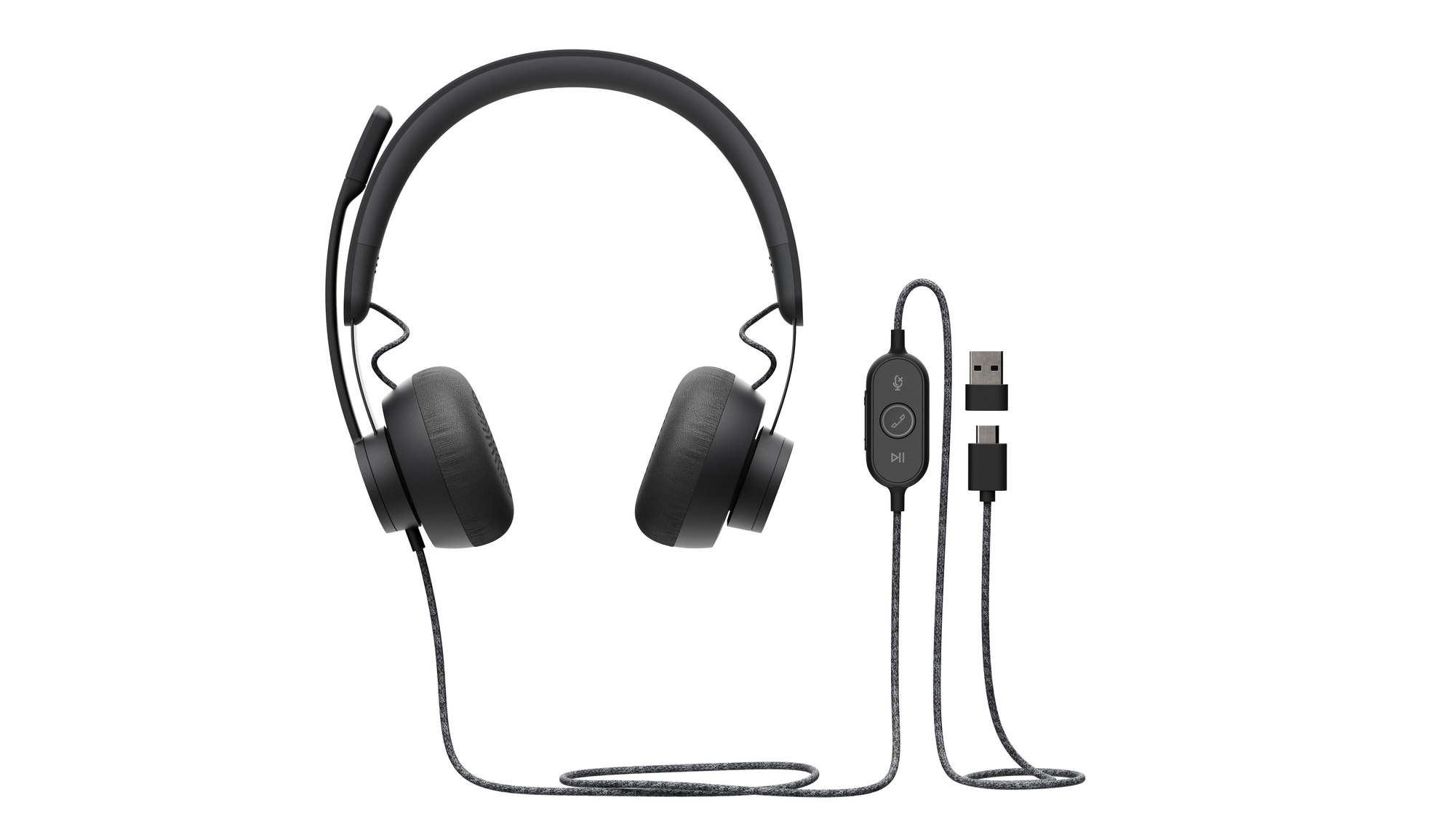 Logitech 981-000875 auricular y casco Auriculares Alámbrico Diadema Llamadas/Música USB Tipo C Grafito