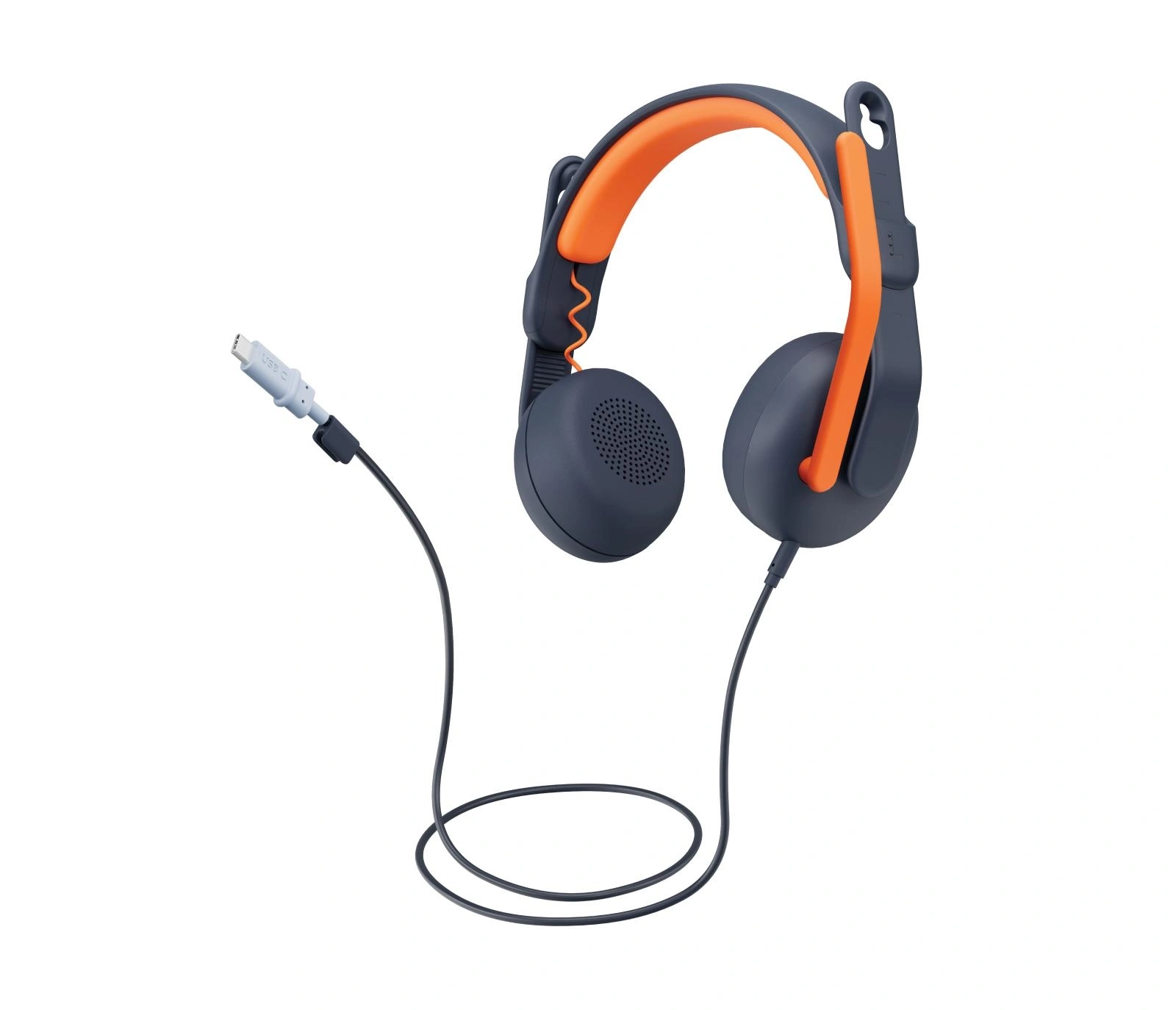 Logitech 981-001367 auricular y casco Auriculares Alámbrico Diadema Educación USB Tipo C Azul, Naranja