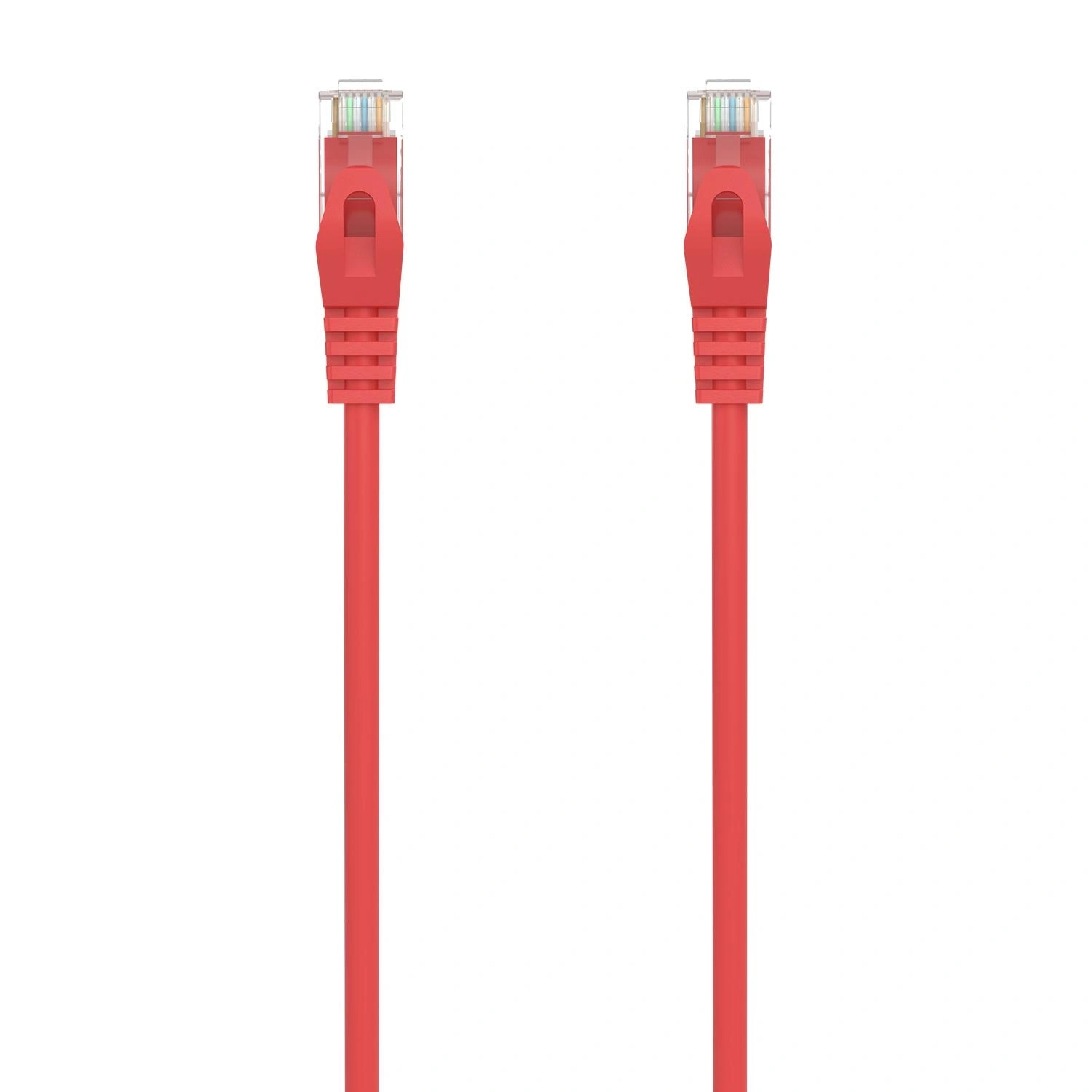 AISENS Cable de Red Latiguillo RJ45 LSZH Cat.6A 500 Mhz UTP AWG24, Rojo, 3.0M