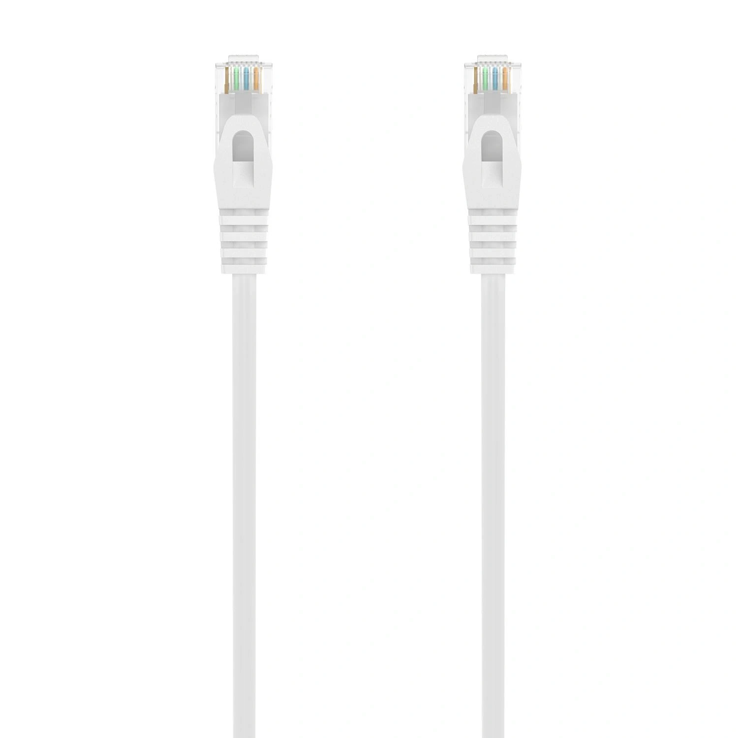 AISENS Cable de Red Latiguillo RJ45 LSZH Cat.6A 500 Mhz UTP AWG24, Blanco, 2.0M