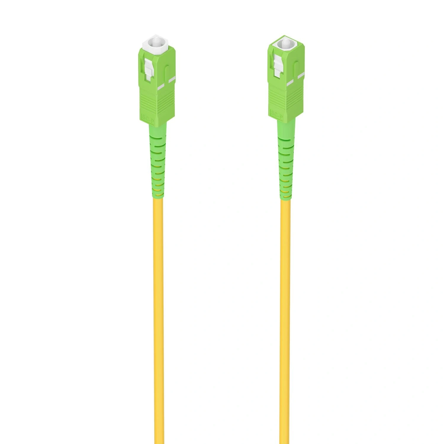 AISENS Cable Fibra Óptica Latiguillo G657A2 3.0 9/125 SMF Simplex CPR DCA LSZH, SC/APC-SC/APC, Amarillo, 15m