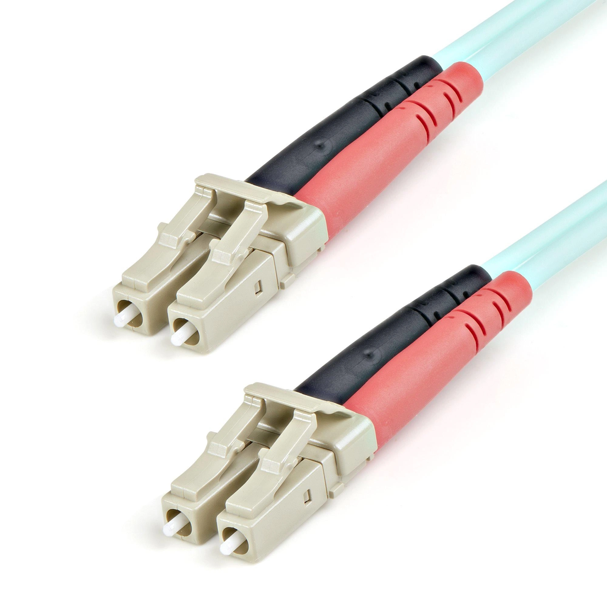 StarTech.com Cable de 1m de Fibra Óptica Multimodo OM3 LC a LC UPC - Full Duplex 50/125µm - para Redes de 100G - LOMMF/VCSEL - Pérdida Baja al In