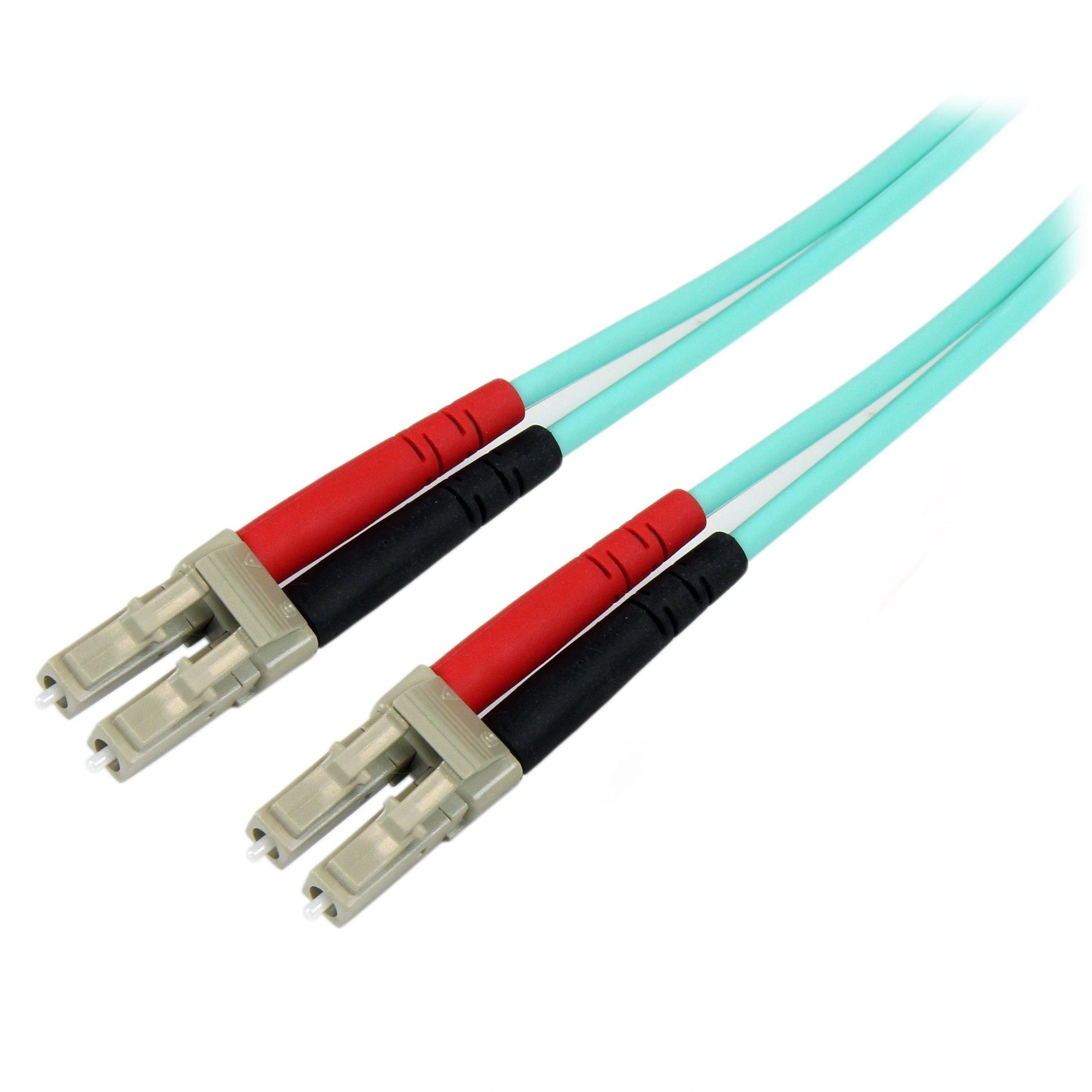 StarTech.com Cable de 10m de Fibra Óptica Multimodo OM3 LC a LC UPC - Full Duplex 50/125µm - para Redes de 100G - LOMMF/VCSEL - Pérdida Baja al I