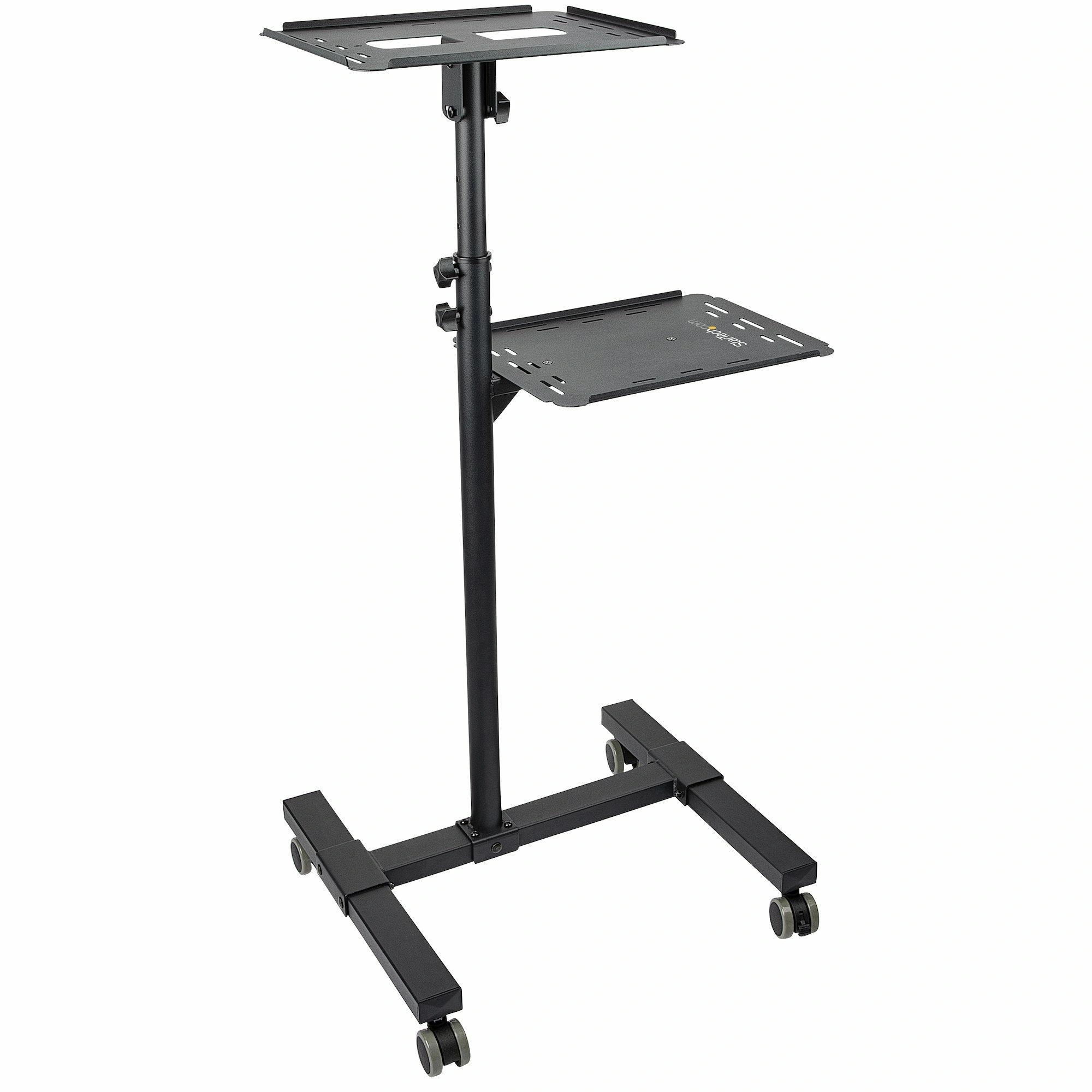 StarTech.com Soporte Móvil para Proyector y Ordenador Portátil - Carrito de Servicio Pesado para Proyector (2 Estantes) - de Altura Ajustable par