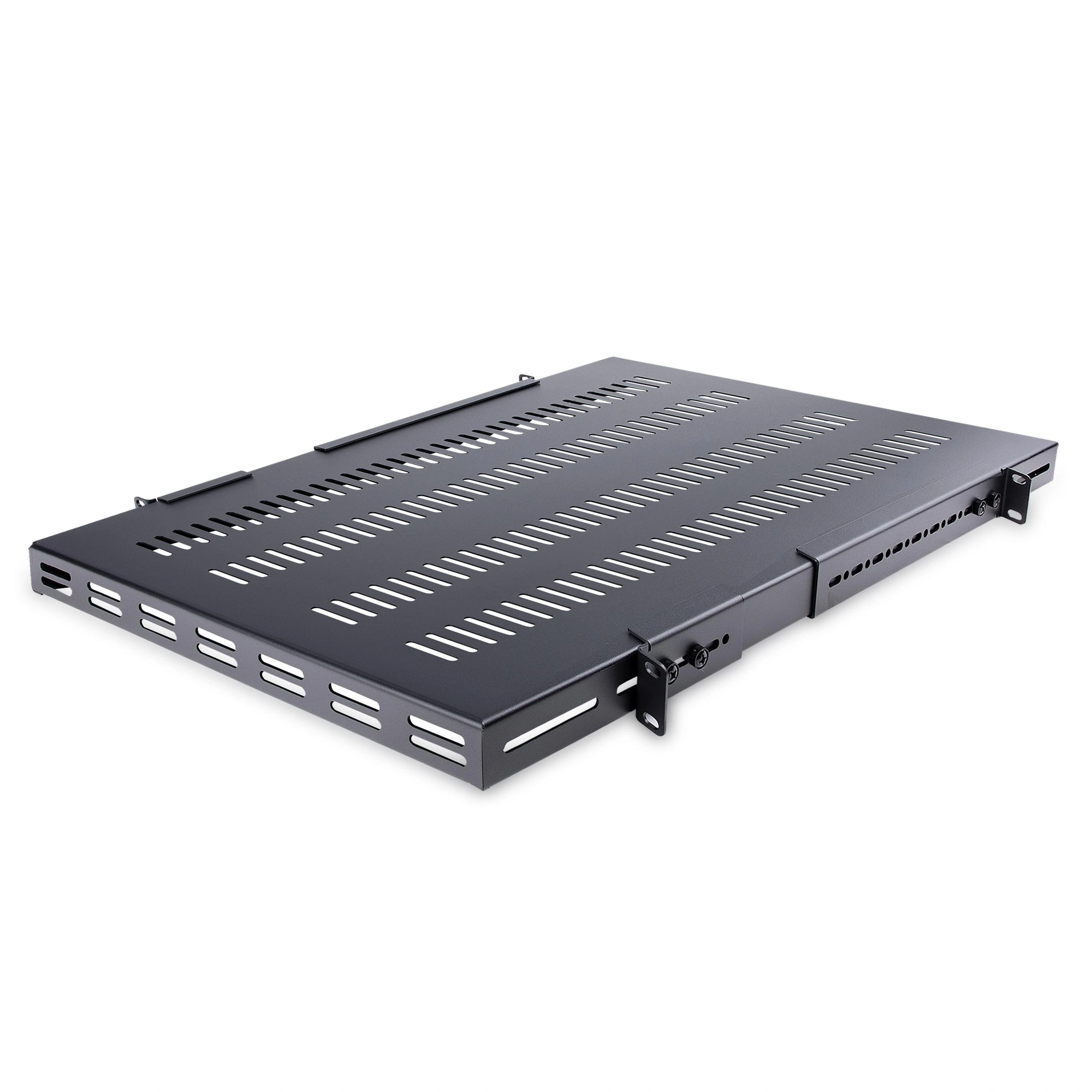 StarTech.com Estante Bandeja 1U Ventilada Ajustable para Montaje en Rack de Servidores - 150kg - de 19,5 a 38in (49,5 a 96,5cm) para Rack de 19"