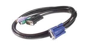 APC KVM PS/2 Cable - 3 ft (0.9 m) Negro 0,91 m