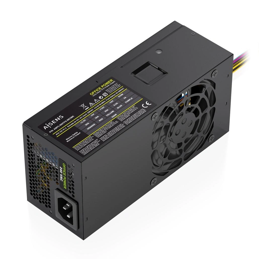 Aisens Fuente De Alimentación Aspc-500tfx-seobk/500w/ventilador 8cm – imagen 2