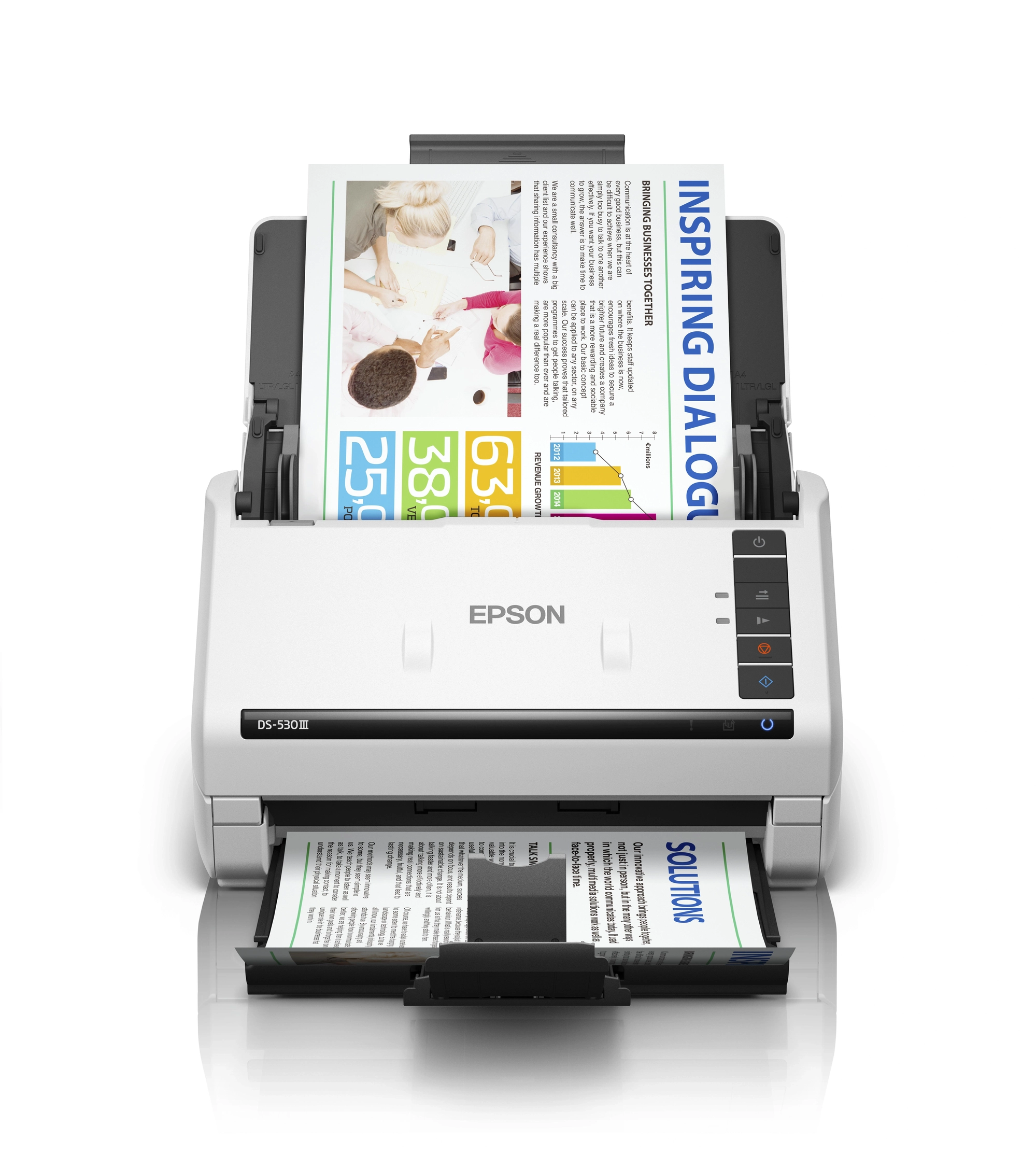 Epson WorkForce DS-530III Escáner alimentado con hojas 600 x 600 DPI A4 Blanco