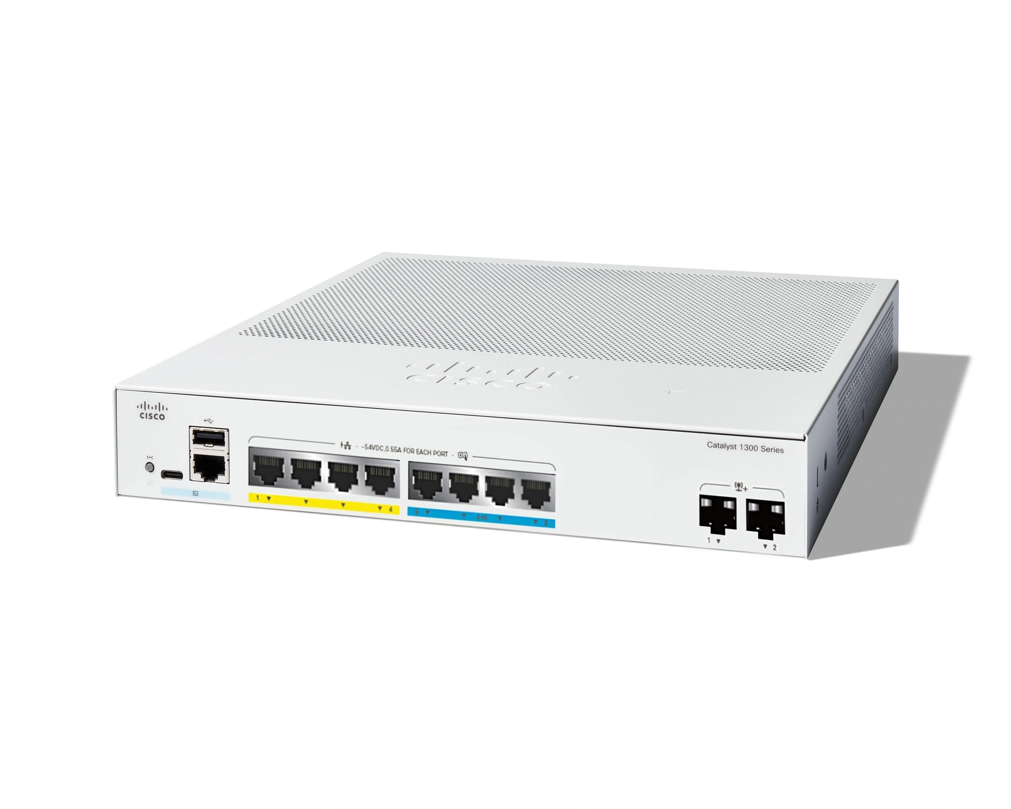 Cisco Catalyst C1300-8MGP-2X switch Gestionado L2/L3 Gigabit Ethernet (10/100/1000) Energía sobre Ethernet (PoE) Gris