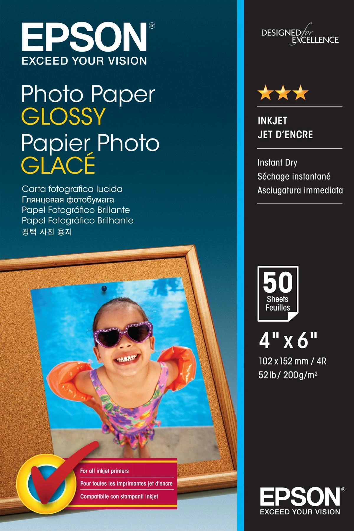 Epson Photo Paper Glossy - 10x15cm - 50 Hojas