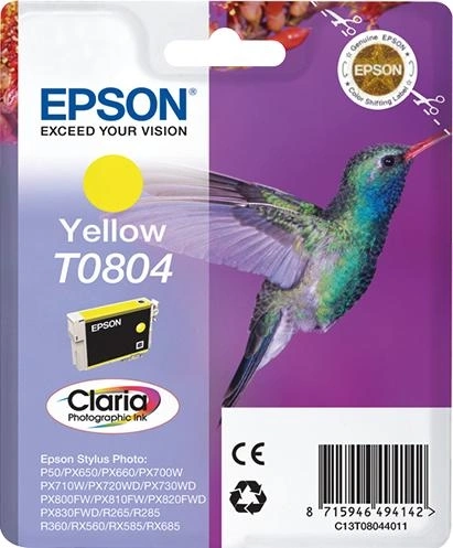 Epson Hummingbird Cartucho T0804 amarillo
