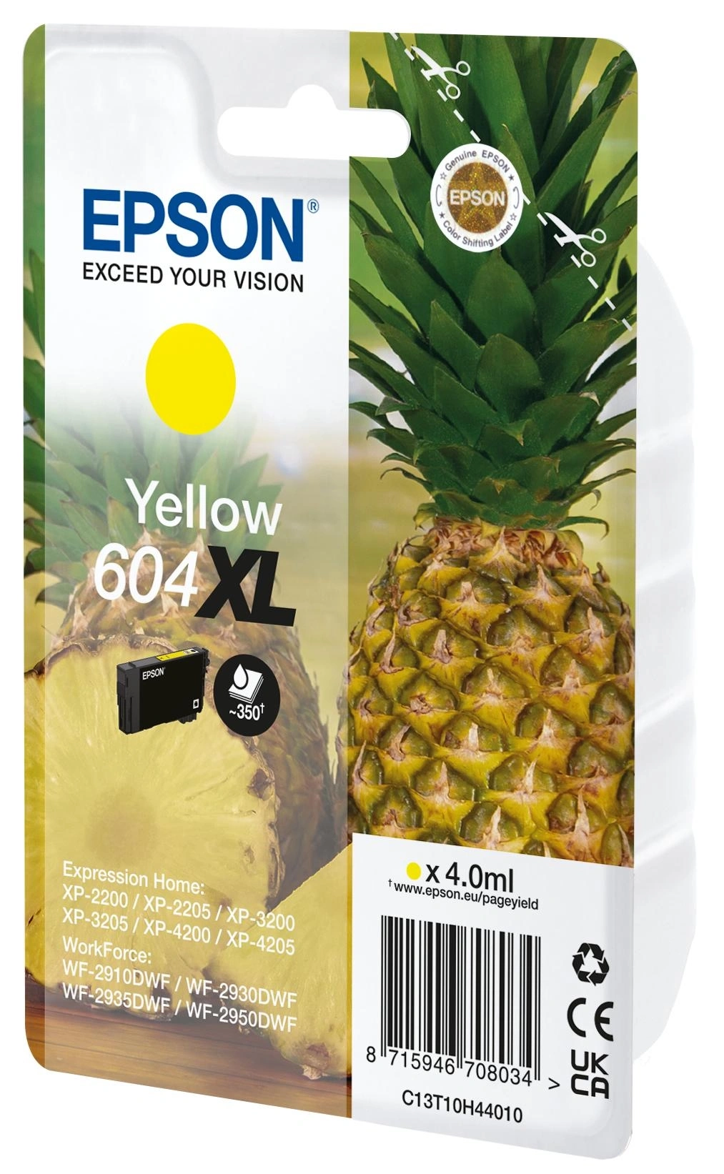 Epson 604XL cartucho de tinta 1 pieza(s) Original Amarillo