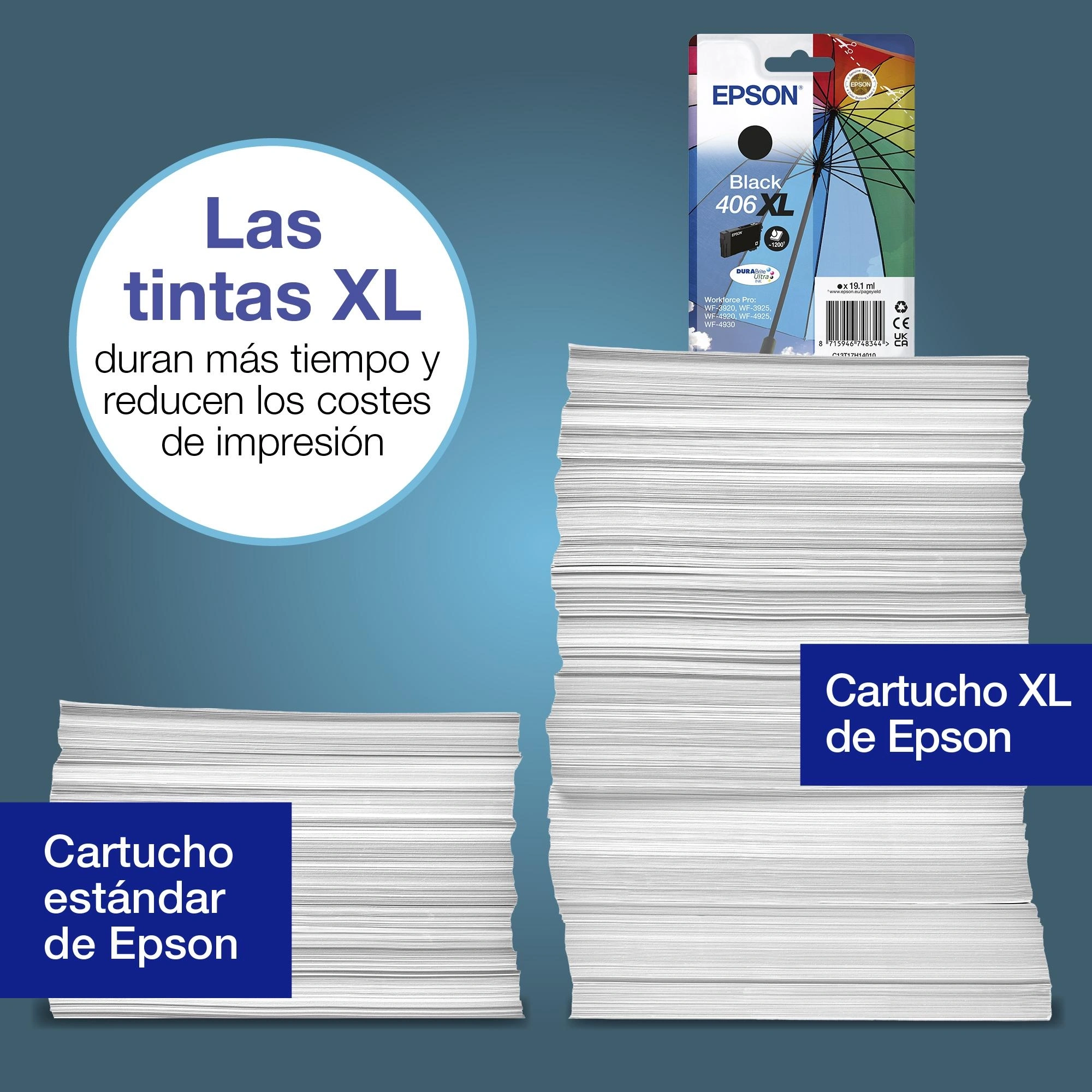 Epson 406 (T17G1) cartucho de tinta negra (original)