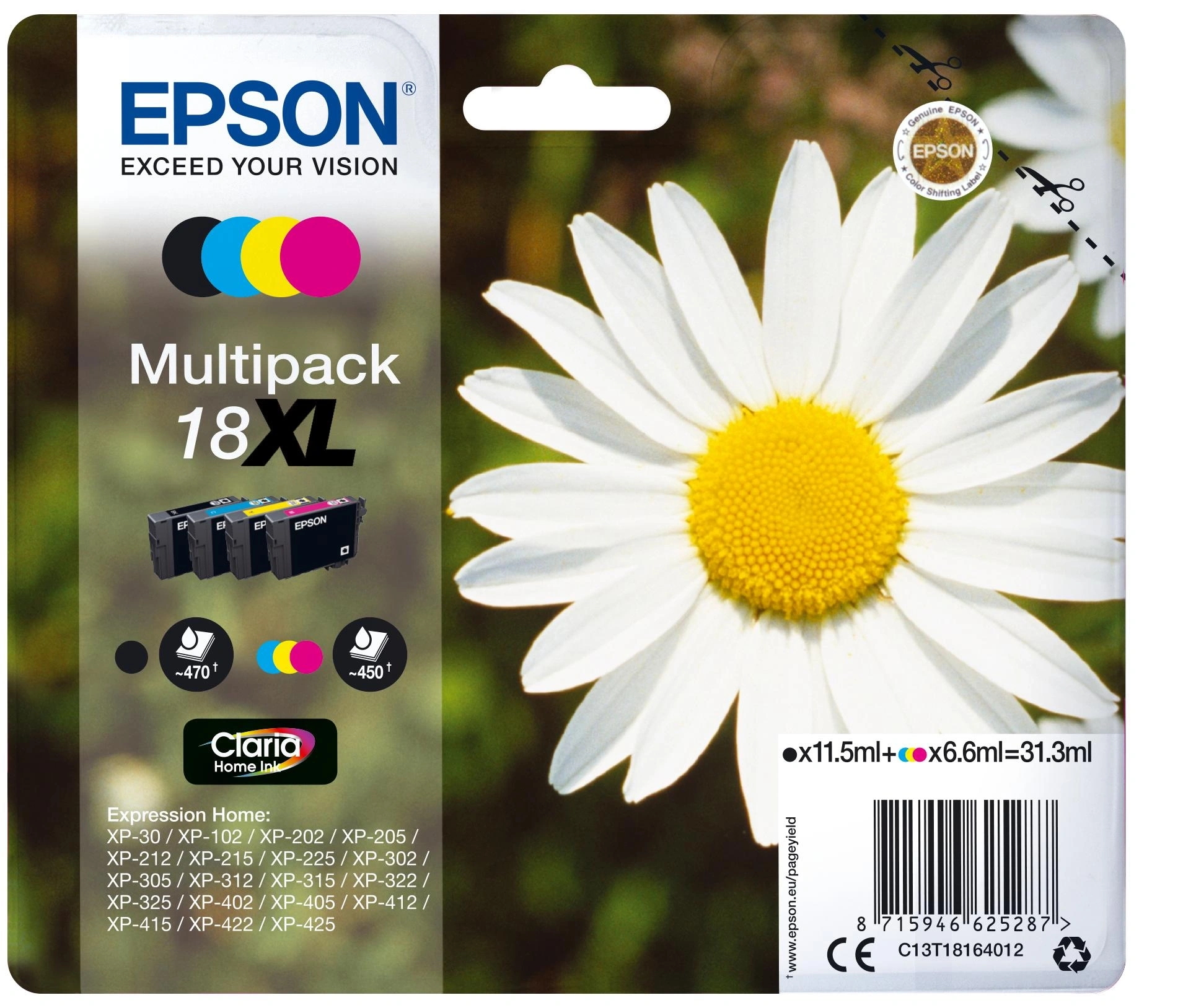 Epson Daisy Multipack 18XL 4 colores