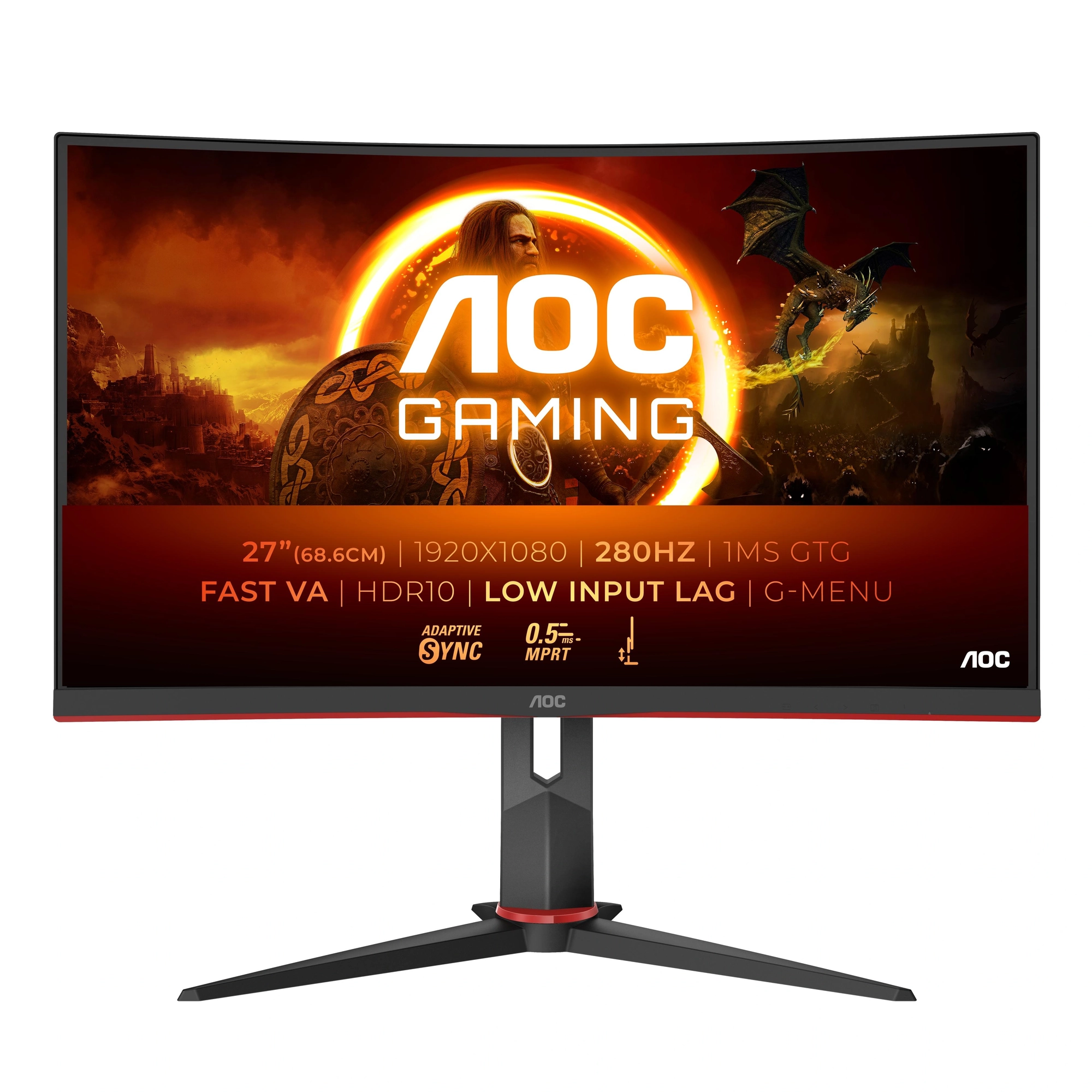 Aoc g2 c27g2z3/bk pantalla para pc 68,6 cm (27") 1920 x c27g2z3/bk – imagen 2