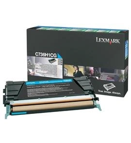 Lexmark C736H1CG cartucho de tóner 1 pieza(s) Original Cian