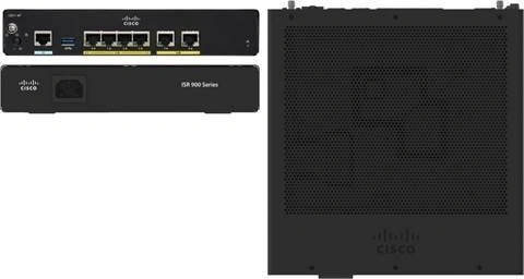 Cisco C921-4P router Gigabit Ethernet Negro