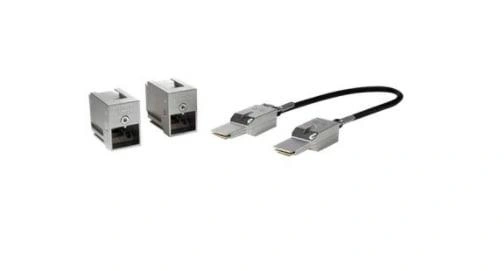 Cisco C9300L-STACK-KIT= Cable de fibra óptica e InfiniBand 0,5 m Negro, Gris