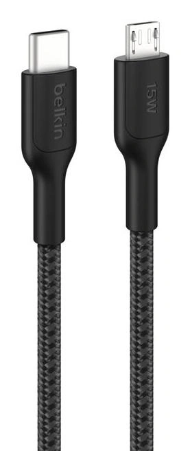Belkin BoostCharge Pro cable USB 1 m USB C Micro-USB A Negro