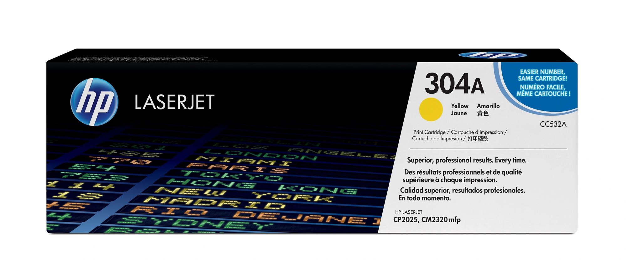 HP 304A (CC532A) toner amarillo (original) – imagen 2