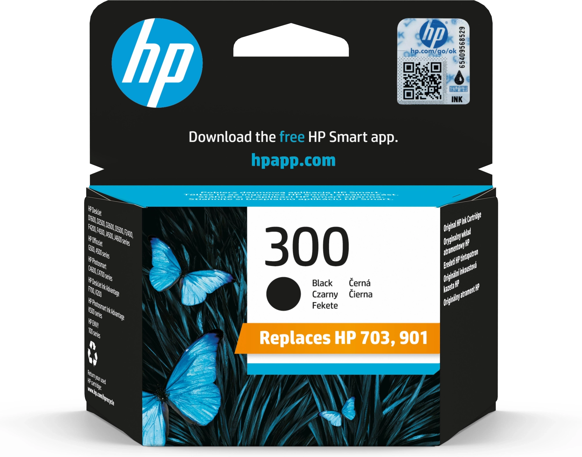 HP Cartucho de tinta original 300 negro